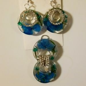 Earrings and Pendant